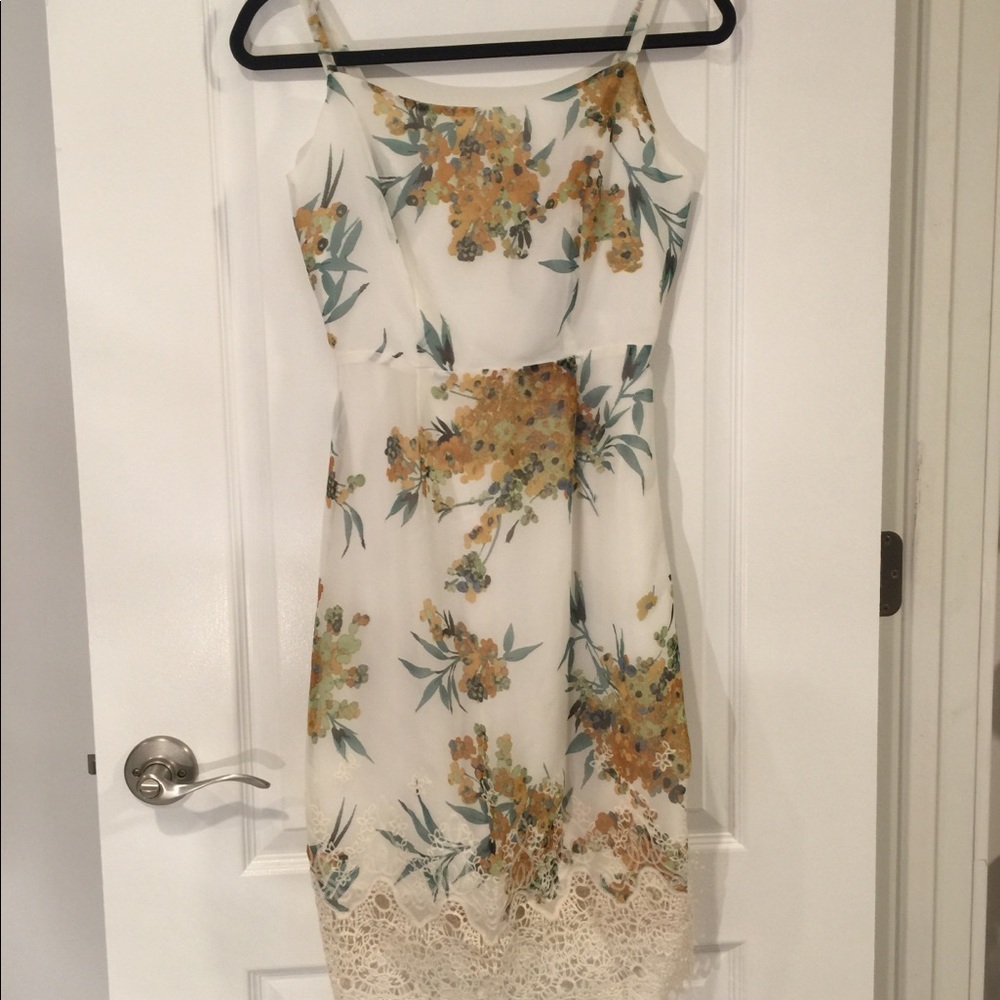 Floral Lace Midi Dress